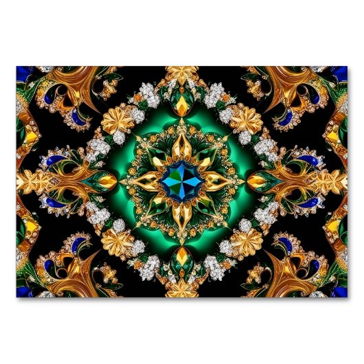 Speciale tafelkaart met Braziliaanse kleuren Kaart (Voorkant)