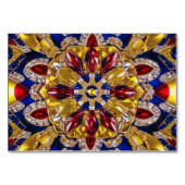 Speciale tafelkaart met Colombia Kleuren Kaart (Achterkant)