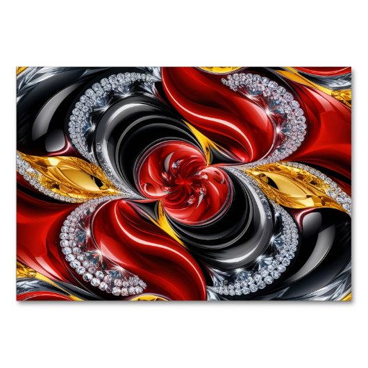 Speciale tafelkaart met Duitse kleuren Kaart (Voorkant)