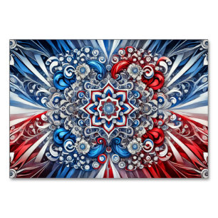 Speciale tafelkaart met Franse kleuren Kaart