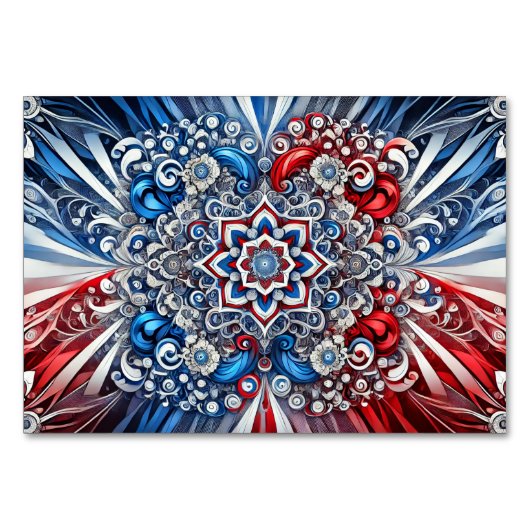 Speciale tafelkaart met Franse kleuren Kaart (Voorkant)