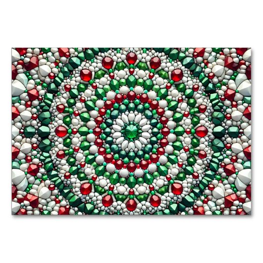 Speciale tafelkaart met Italiaanse kleuren Kaart (Voorkant)