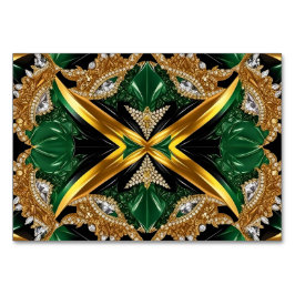 Speciale tafelkaart met Jamaicaanse kleuren Kaart