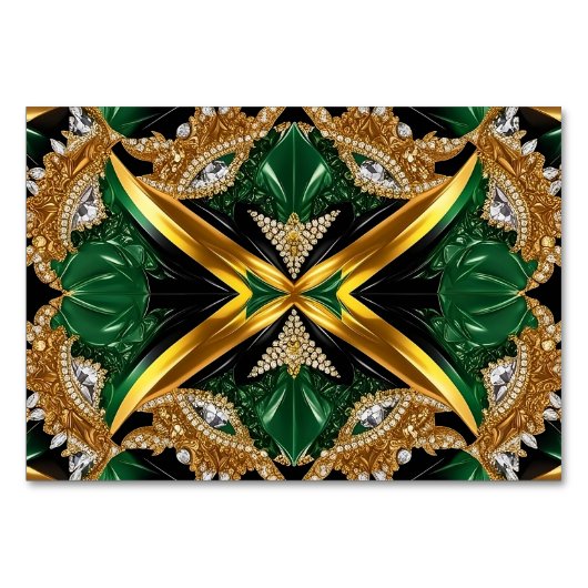 Speciale tafelkaart met Jamaicaanse kleuren Kaart (Voorkant)