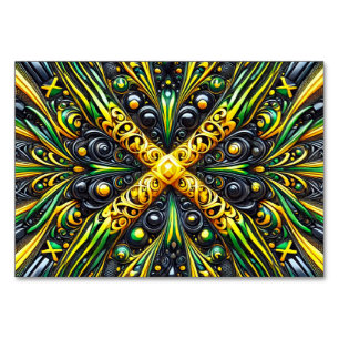 Speciale tafelkaart met Jamaicaanse kleuren Kaart