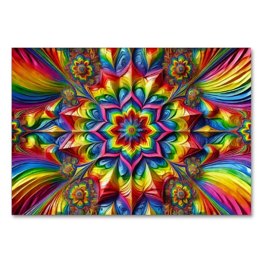 Speciale tafelkaart met LGBTQ Kleuren Design Kaart (Voorkant)