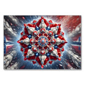 Speciale tafelkaart met Noorse kleuren Kaart (Achterkant)