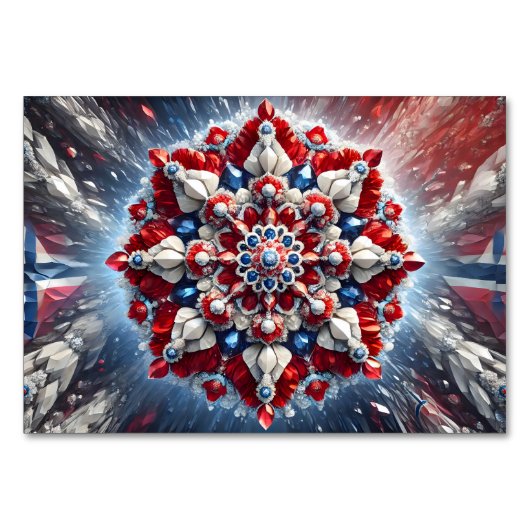 Speciale tafelkaart met Noorse kleuren Kaart (Voorkant)