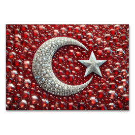 Speciale tafelkaart met Turkse kleuren Kaart