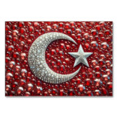 Speciale tafelkaart met Turkse kleuren Kaart (Achterkant)
