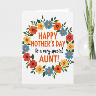 Speciale Tantes Dag Boeketkaart Kaart