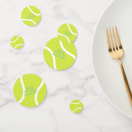 speciale tenniswedstrijd confetti
