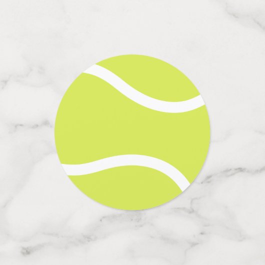 speciale tenniswedstrijd confetti (Kleine voorkant)