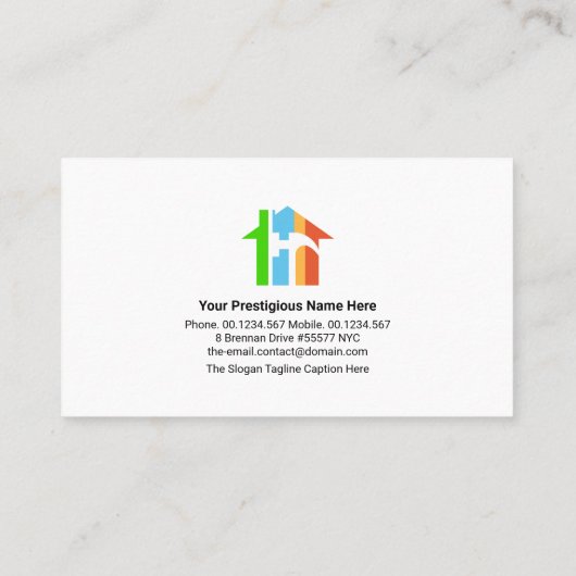 Speciale thuishandyman Border General Contractor Visitekaartje (Achterkant)