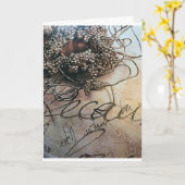 * SPECIALE TIJDEN - SPECIALE * FAMILIE * MERRY CHR KAART (Gele Bloem)