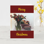 * SPECIALE TIJDEN - SPECIALE * FAMILIE * MERRY CHR KAART (Gele Bloem)