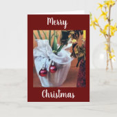 * SPECIALE TIJDEN - SPECIALE * FAMILIE * MERRY CHR KAART (Gele Bloem)