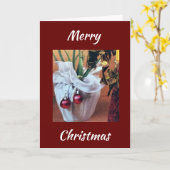 * SPECIALE TIJDEN - SPECIALE VRIENDEN * MERRY CHRI KAART (Gele Bloem)