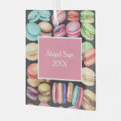 Speciale Trendy Artistieke Waterverf Macarons Glas Ornament (Voorkant links)