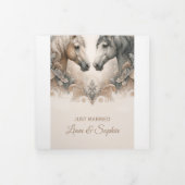 Speciale Trifold Voeg foto bruiloft aankondiging (Cover)