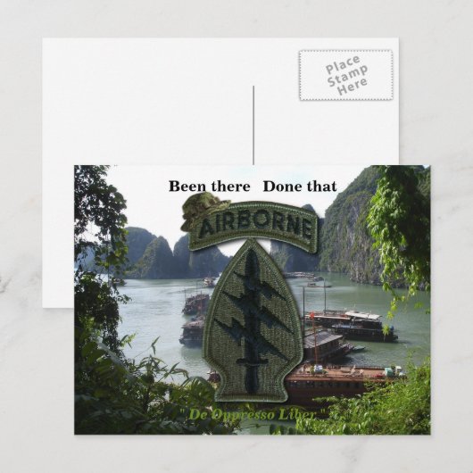 speciale troepen groene berets sf sf - vietnam - o briefkaart (Voorkant / Achterkant)