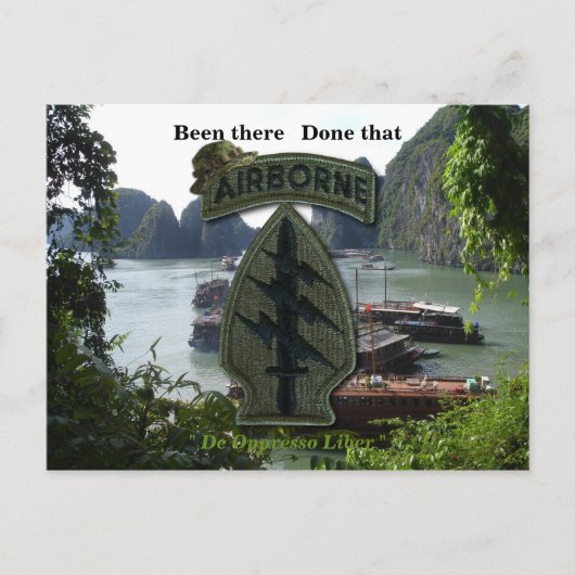 speciale troepen groene berets sf sf - vietnam - o briefkaart (Voorkant)