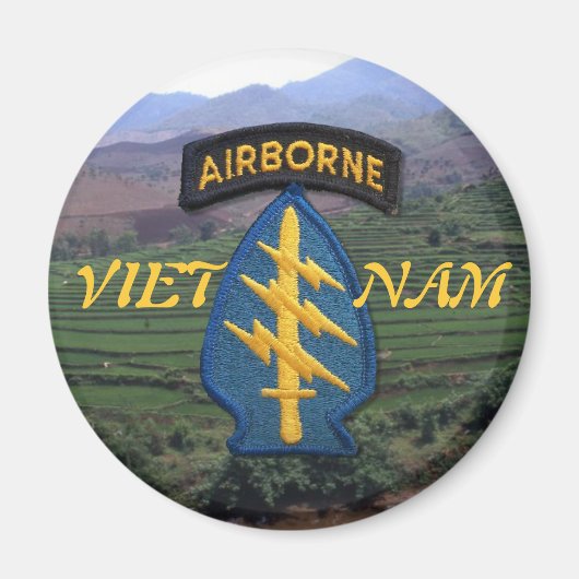 speciale troepen vietnam veterans veteranen vets M Magneet (Voorkant)