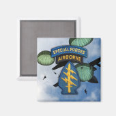 speciale troepenmacht groene berenveteranen Magnet (Voorkant / Achterkant)