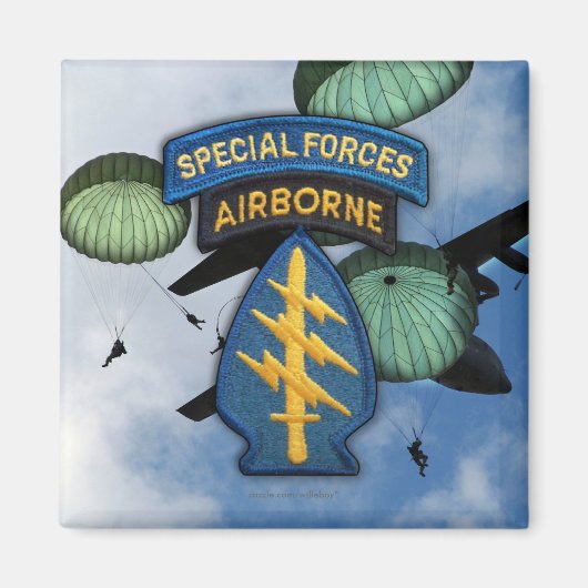 speciale troepenmacht groene berenveteranen Magnet (Voorkant)
