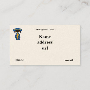 Speciale troepenmacht Groene Berets SFG SF SOF vet Visitekaartje