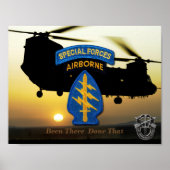 speciale troepenmacht groene berten SFG SOF SF Pos Poster (Voorkant)