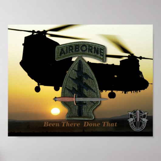 speciale troepenmacht groene berten SFG SOF SF Poster (Voorkant)