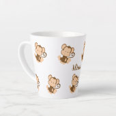 Speciale troop van apen latte mok (Linkerhoek)