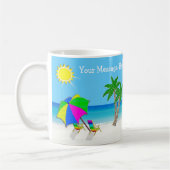 Speciale Tropische koffiehandschoenen, twee tekstv Koffiemok (Links)