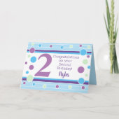 Speciale tweede verjaardag persoonlijke Kaart! Kaart (Voorkant)