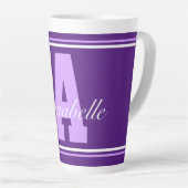 Speciale typografie, gepersonaliseerd microgram latte mok (Rechterhoek)