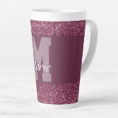 Speciale typografie, gepersonaliseerd microgram latte mok (Rechterhoek)