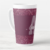 Speciale typografie, gepersonaliseerd microgram latte mok (Linkerhoek)