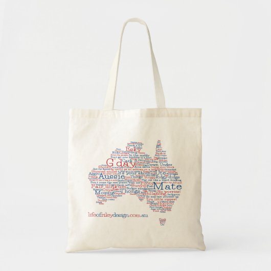 Speciale uitgave bij Aussie Slang Bag Tote Bag (Voorkant)