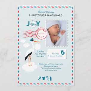 Speciale uitgave Foto geboortedatum Aankondiging