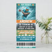 Speciale Uitgave Voetbal Ticket Verjaardag Kaart (Staand voorkant)