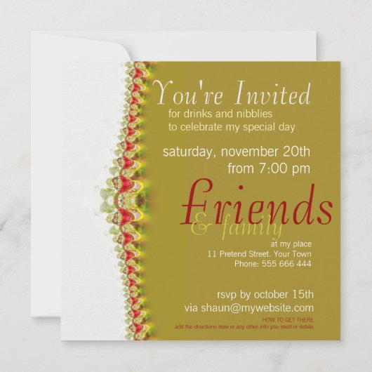 Speciale uitnodiging van Delicate Lace (Achterkant)