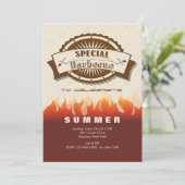 Speciale uitnodiging voor barbecues (Staand voorkant)