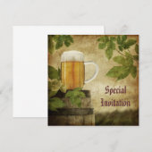 Speciale uitnodiging voor bier (Voorkant / Achterkant)