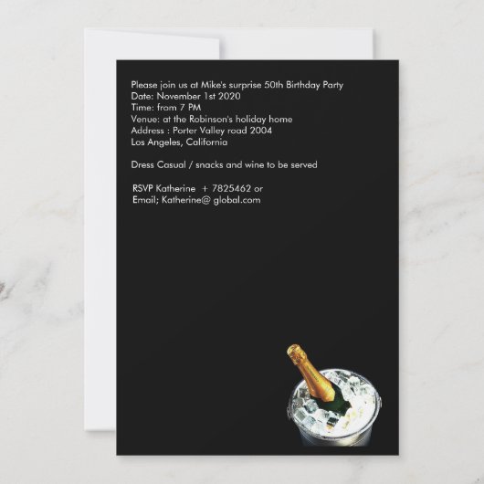 Speciale uitnodiging voor Big Birthday (Achterkant)