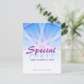 Speciale uitnodiging voor feest template briefkaar briefkaart (Staand voorkant)