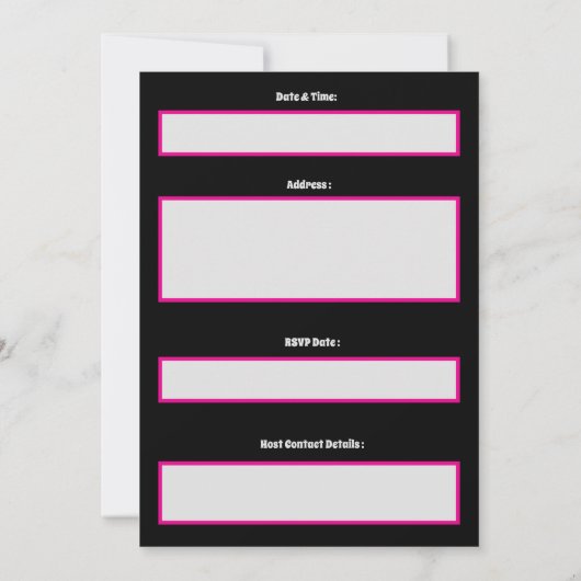 Speciale uitnodiging voor Pug-hond (Achterkant)