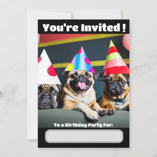 Speciale uitnodiging voor Pug-hond