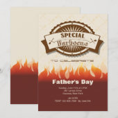 Speciale uitnodiging voor Vaderdag in barbecues (Voorkant / Achterkant)