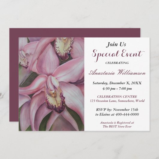 SPECIALE UITNODIGING VOOR VERJAARDAGSFEEST (Voorkant / Achterkant)